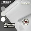 Рулонные шторы Sundays Home Оливия 43х160 с 2-мя направляющими LM-15 150см (белый)
