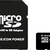 Карта памяти Silicon-Power microSDHC (Class 10) 16 Гб + адаптер (SP016GBSTH010V10-SP)