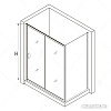 Душевой уголок RGW PA-76 35087648-21 140x80 (хром/матовое-сатинат стекло)