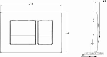 Панель смыва Azario AZ-8200-0030