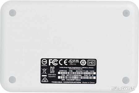 Внешний жесткий диск Toshiba Canvio Ready 1TB White [HDTP210EW3AA]