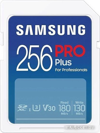 Карта памяти Samsung PRO Plus 2023 SDXC 256GB