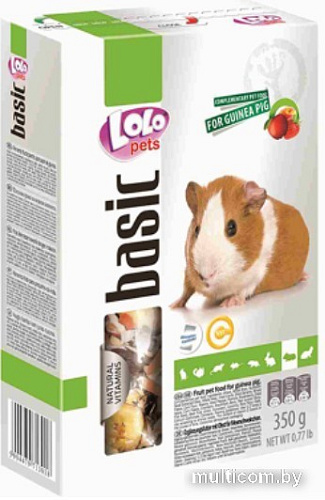 Корм для грызунов Lolo Pets Basic Natural Vitamins фруктовый для морских свинок 350 г