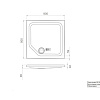 Душевой поддон Triton ПД1 90x90