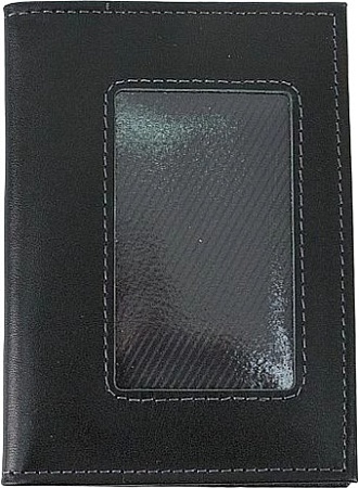 Обложка на документы Poshete 604-119NPK-BGN (черный)