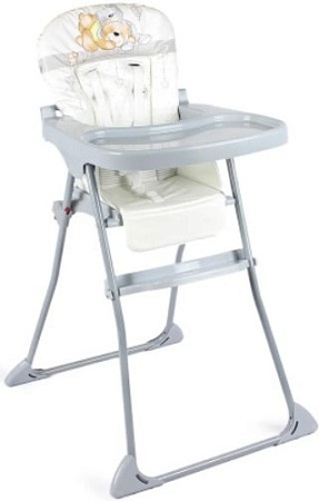 Высокий стульчик Globex Мини Мишки (серый)