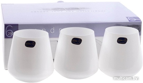 Набор стаканов для воды и напитков Bohemia Crystal Sandra 23013/D4594/290