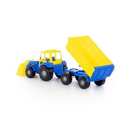 Полесье Алтай трактор с прицепом №1 и ковшом 35349