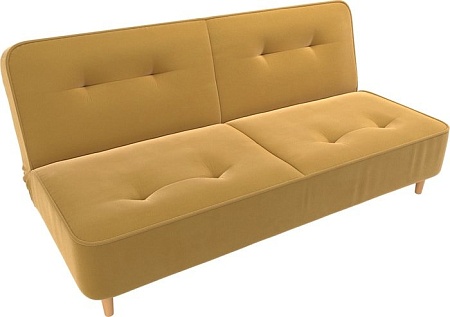 Диван Mebelico Портленд 108744 (БНП, микровельвет, желтый)