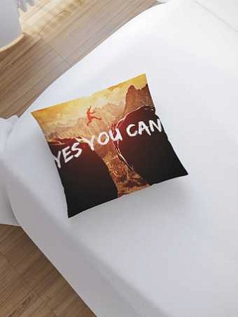 Чехол на подушку JoyArty Да ты можешь sl_7830