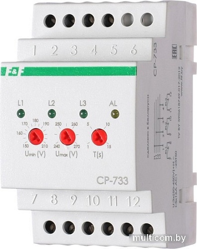 Реле напряжения Евроавтоматика F&F CP-733 EA04.009.006