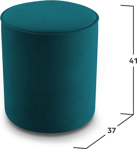 Пуфик Mio Tesoro 132 (изумрудный Velutto 20)