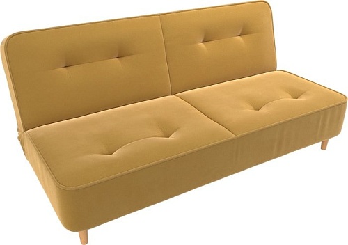 Диван Mebelico Портленд 108744 (БНП, микровельвет, желтый)