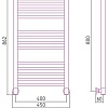 Полотенцесушитель Сунержа Богема+ прямая 800х400 30-0220-8040
