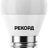 Светодиодная лампочка Рекорд LED P45-U 8W Е27 3000К