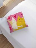 Чехол на подушку JoyArty Кошачьи обнимашки sl_91996