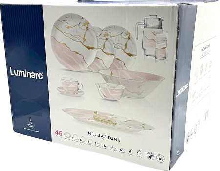Столовый сервиз Luminarc Melbastone V8589 (46пр)