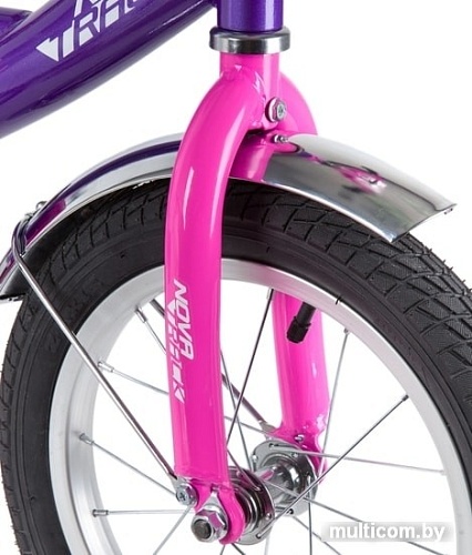 Детский велосипед Novatrack Vector 12 123VECTOR.LC20 (фиолетовый/розовый, 2020)