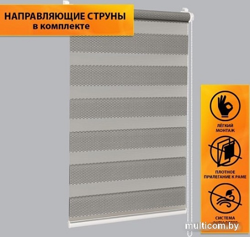 Шторы день-ночь Delfa Сантайм День-Ночь Масо МКД DN-41605 (52x160, серый)