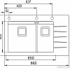 Кухонная мойка Aquasanita Delicia Plus GQD150 (alba 710 W)