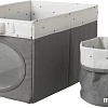 Набор коробок для хранения Ikea Нойсэм (серый) 004.415.03