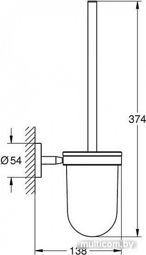 Ершик для унитаза Grohe BauCosmopolitan 40463001