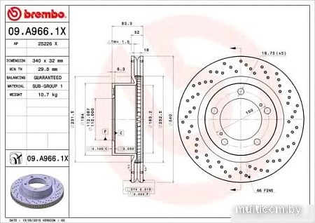 Brembo 09A9661X
