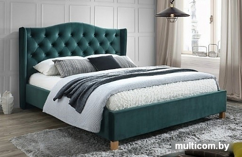 Кровать Signal Aspen Velvet 160x200 (зеленый)