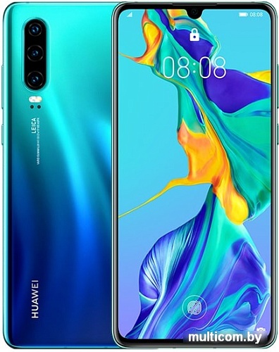 Смартфон Huawei P30 ELE-L29 Dual SIM 6GB/128GB (северное сияние)