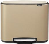 Brabantia Bo Pedal Bin 36 л (минерально-золотой)