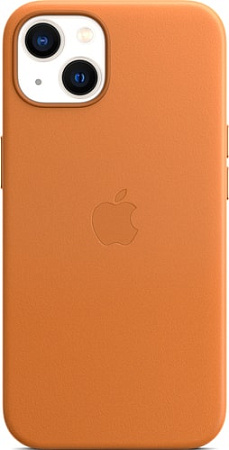 Чехол для телефона Apple MagSafe Leather Case для iPhone 13 (золотистая охра)