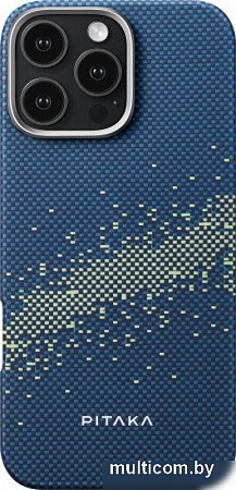 Чехол для телефона Pitaka StarPeak Tactile Woven для iPhone 16 Pro (синий)