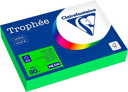 Clairefontaine А4 80г/м2 2975C (500л, неон зеленый)