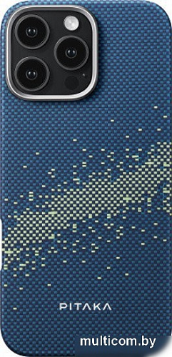 Чехол для телефона Pitaka StarPeak Tactile Woven для iPhone 16 Pro (синий)