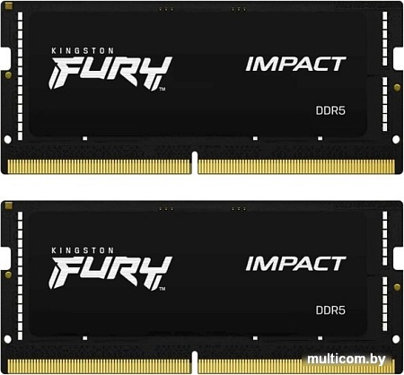 Оперативная память Kingston FURY Impact 2x16 ГБ DDR5 4800 МГц KF548S38IBK2-32