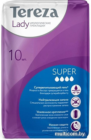 Урологические прокладки Tereza Med Lady Super (10 шт)