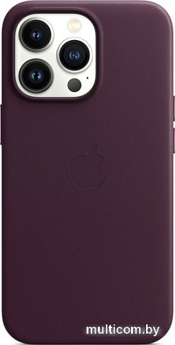 Чехол для телефона Apple MagSafe Leather Case для iPhone 13 Pro (темная вишня)