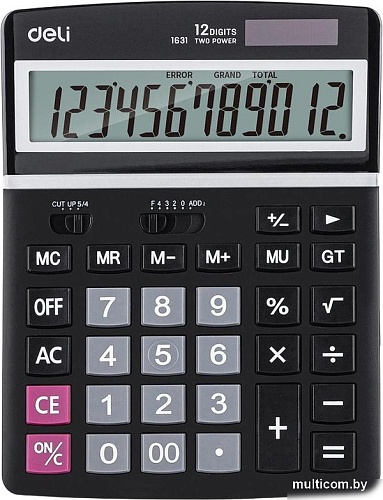 Калькулятор Deli E1631 (черный)