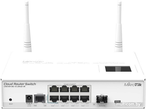 Коммутатор Mikrotik Cloud Router Switch CRS109-8G-1S-2HnD-IN