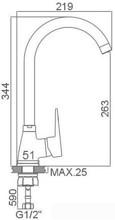 Смеситель Loffrey LF84012W