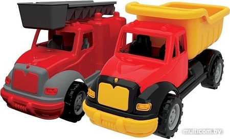 Игрушечный транспорт Terides Грузовик и пожарная машина Т8-007