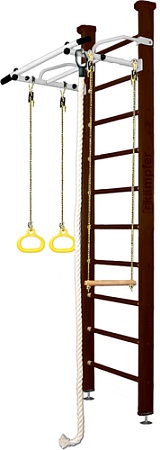 Детский спортивный комплекс Kampfer Helena Ceiling (стандарт, шоколадный/белый антик)