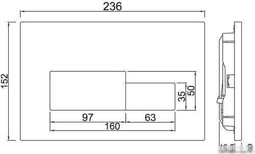 Панель смыва Jaquar JCP-CHR-392415