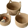 Набор корзин Mio Tesoro 640700474A (3 шт желтый/коричневый)