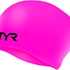 Шапочка для плавания TYR Long Hair Wrinkle-Free Silicone Cap LCSL/693 (розовый)