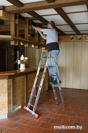 Лестница-стремянка Krause TriMatic 2х8 129918