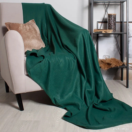 Плед Casa Conforte London Basic 130x165 6155337 (зеленый)