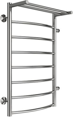 Полотенцесушитель TERMINUS Классик П8 500x800 с полкой (боковое подключение 50, хром)