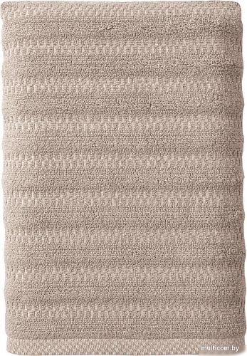 Полотенце Verossa Wave&pixels 70x140 (кофе/белый)