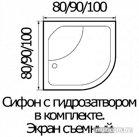 Душевая кабина River Desna 100/46 МТ